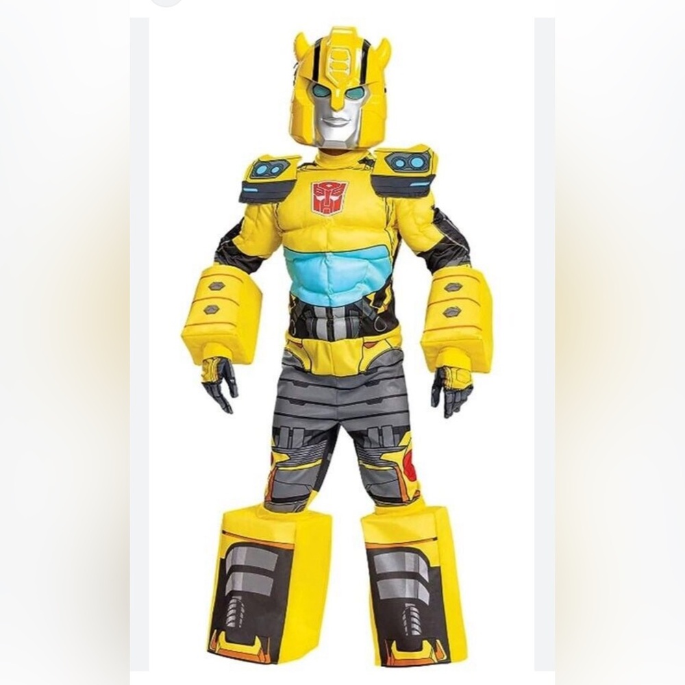 Transformers Bumblebee Muscle Costume for Boy's Costume Small 4-6